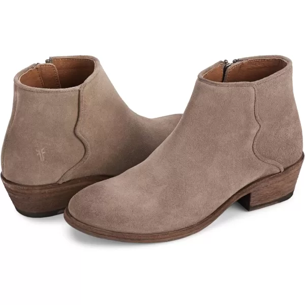 Frye Carson Piping Booties for Women Made from Soft Full-Grain Leather with Signature Western-Inspired Piping Detail and Supple Leather Lining – 4” Shaft Height)