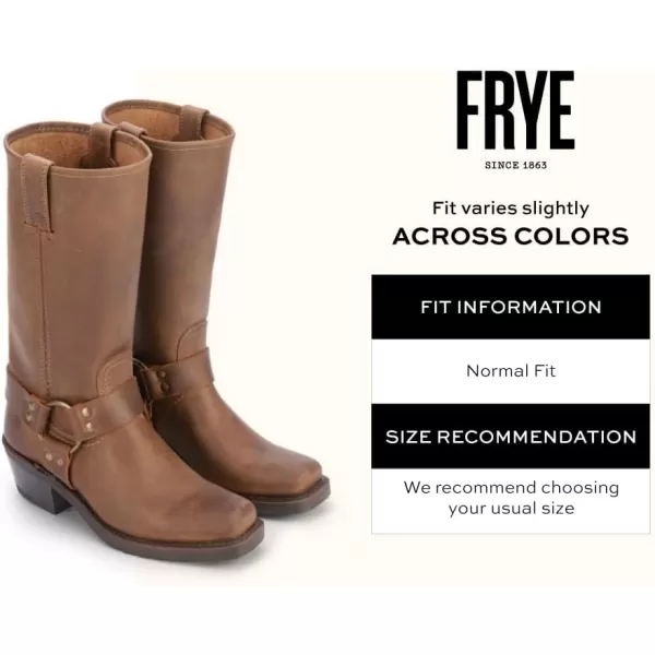 Frye Harness 12R Boots for Women Crafted with Italian Leather with Goodyear Welt Construction, Durable Rubber Outsole, and Nickel &amp; Brass Hardware – 11 ½” Shaft Height