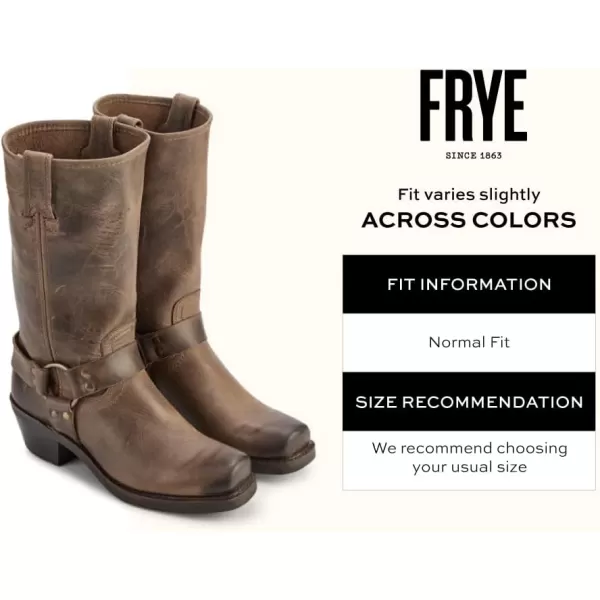 Frye Harness 12R Boots for Women Crafted with Italian Leather with Goodyear Welt Construction, Durable Rubber Outsole, and Nickel &amp; Brass Hardware – 11 ½” Shaft Height