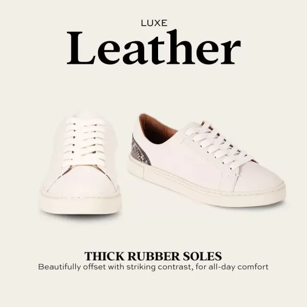 Frye Ivy Low Lace Sneakers for Women Crafted from Soft, Vintage Italian Leather with Removable Molded Footbed, Leather Lining, and Contrast White Rubber Outsoles)