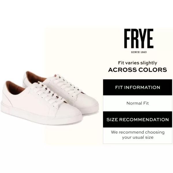 Frye Ivy Low Lace Sneakers for Women Crafted from Soft, Vintage Italian Leather with Removable Molded Footbed, Leather Lining, and Contrast White Rubber Outsoles)