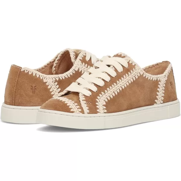 Frye Ivy Low Lace Sneakers for Women Crafted from Soft, Vintage Italian Leather with Removable Molded Footbed, Leather Lining, and Contrast White Rubber Outsoles