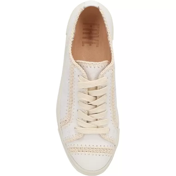 Frye Ivy Low Lace Sneakers for Women Crafted from Soft, Vintage Italian Leather with Removable Molded Footbed, Leather Lining, and Contrast White Rubber Outsoles