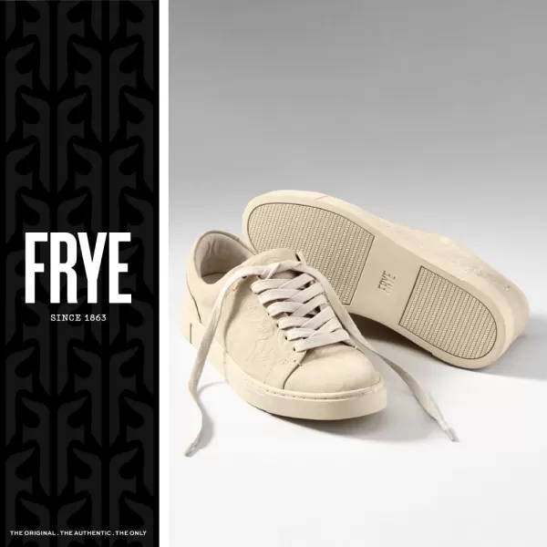 Frye Ivy Low Lace Sneakers for Women Crafted from Soft, Vintage Italian Leather with Removable Molded Footbed, Leather Lining, and Contrast White Rubber Outsoles)