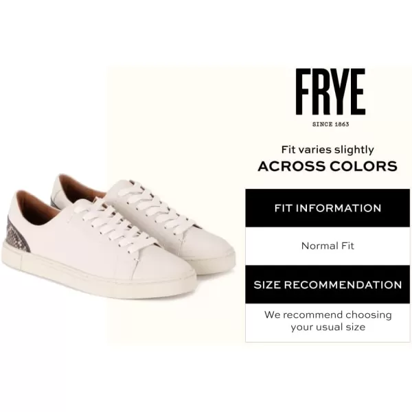 Frye Ivy Low Lace Sneakers for Women Crafted from Soft, Vintage Italian Leather with Removable Molded Footbed, Leather Lining, and Contrast White Rubber Outsoles)