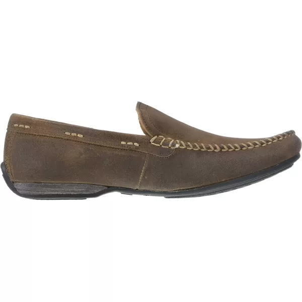 Frye Lewis Venetian Loafers for Men Hand-Crafted with Antique Pull-Up Leather with Moccasin Construction, Full Rubber Outsole, and Modified Heel – ¾” Heel Height