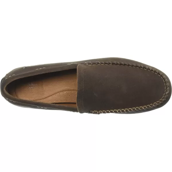 Frye Lewis Venetian Loafers for Men Hand-Crafted with Antique Pull-Up Leather with Moccasin Construction, Full Rubber Outsole, and Modified Heel – ¾” Heel Height