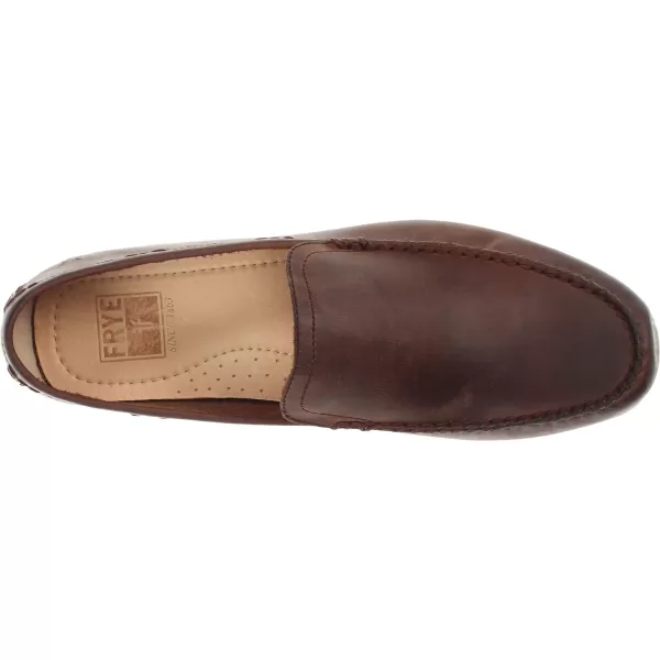 Frye Lewis Venetian Loafers for Men Hand-Crafted with Antique Pull-Up Leather with Moccasin Construction, Full Rubber Outsole, and Modified Heel – ¾” Heel Height