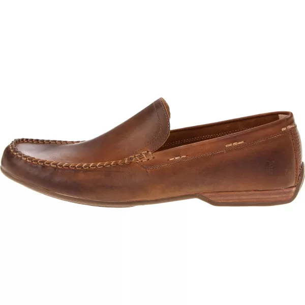 Frye Lewis Venetian Loafers for Men Hand-Crafted with Antique Pull-Up Leather with Moccasin Construction, Full Rubber Outsole, and Modified Heel – ¾” Heel Height