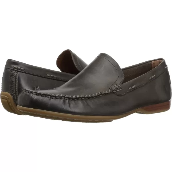 Frye Lewis Venetian Loafers for Men Hand-Crafted with Antique Pull-Up Leather with Moccasin Construction, Full Rubber Outsole, and Modified Heel – ¾” Heel Height