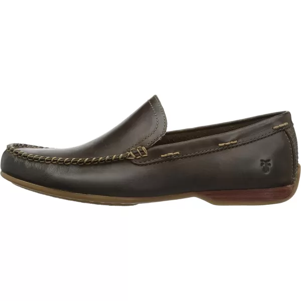 Frye Lewis Venetian Loafers for Men Hand-Crafted with Antique Pull-Up Leather with Moccasin Construction, Full Rubber Outsole, and Modified Heel – ¾” Heel Height