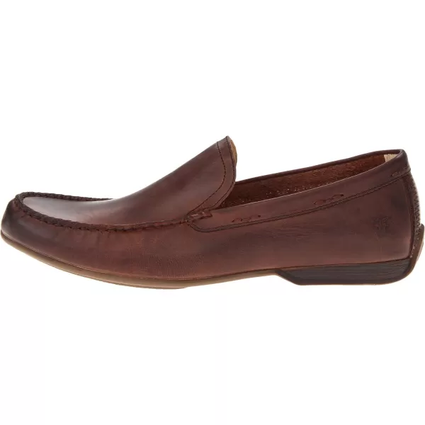 Frye Lewis Venetian Loafers for Men Hand-Crafted with Antique Pull-Up Leather with Moccasin Construction, Full Rubber Outsole, and Modified Heel – ¾” Heel Height