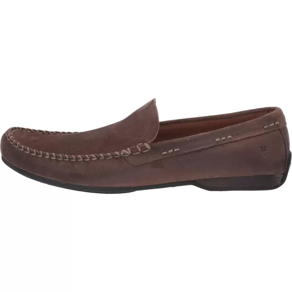 Frye Lewis Venetian Loafers for Men Hand-Crafted with Antique Pull-Up Leather with Moccasin Construction, Full Rubber Outsole, and Modified Heel – ¾” Heel Height