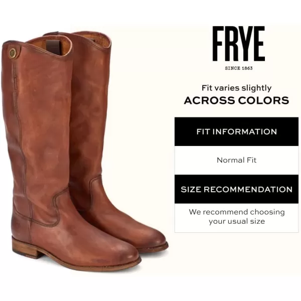 Frye Melissa Button 2 Equestrian-Inspired Tall Boots for Women Made from Hard-Wearing Vintage Leather with Antique Metal Hardware and Leather Outsole – 15 ½” Shaft Height