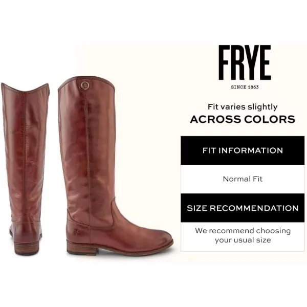 Frye Melissa Button 2 Equestrian-Inspired Tall Boots for Women Made from Hard-Wearing Vintage Leather with Antique Metal Hardware and Leather Outsole – 15 ½” Shaft Height
