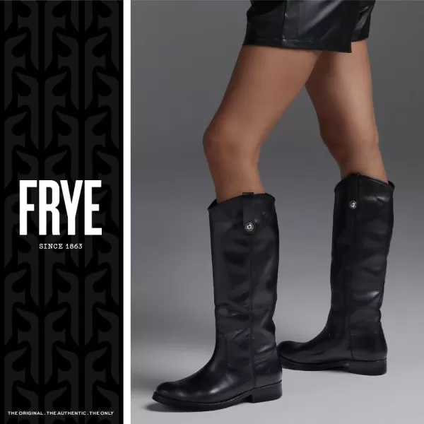 Frye Melissa Button 2 Equestrian-Inspired Tall Boots for Women Made from Hard-Wearing Vintage Leather with Antique Metal Hardware and Leather Outsole – 15 ½” Shaft Height