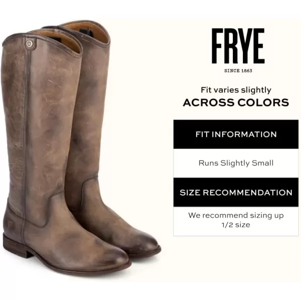 Frye Melissa Button 2 Equestrian-Inspired Tall Boots for Women Made from Hard-Wearing Vintage Leather with Antique Metal Hardware and Leather Outsole – 15 ½” Shaft Height