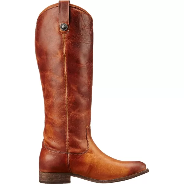 Frye Melissa Button Lug Equestrian-Inspired Tall Boots for Women Made from Hard-Wearing Vintage Leather with Antique Silver Hardware and Leather Outsole – 15 ¼” Shaft Height