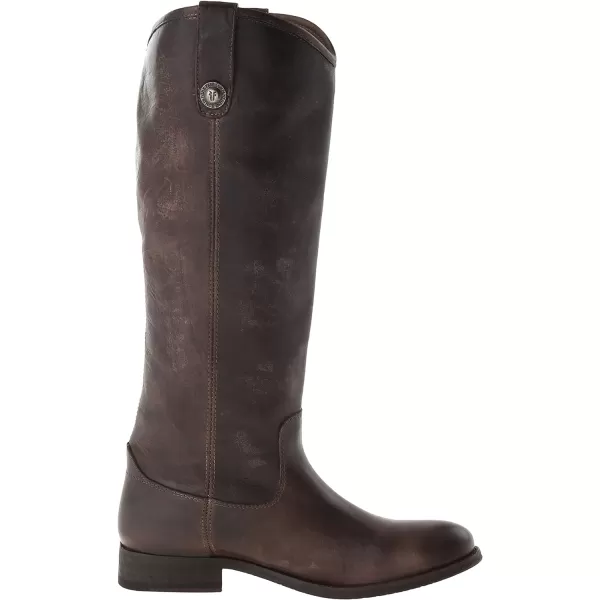 Frye Melissa Button Lug Equestrian-Inspired Tall Boots for Women Made from Hard-Wearing Vintage Leather with Antique Silver Hardware and Leather Outsole – 15 ¼” Shaft Height