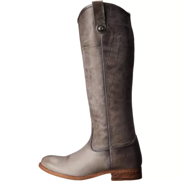 Frye Melissa Button Lug Equestrian-Inspired Tall Boots for Women Made from Hard-Wearing Vintage Leather with Antique Silver Hardware and Leather Outsole – 15 ¼” Shaft Height