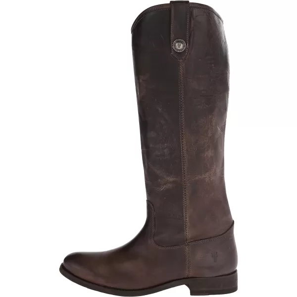 Frye Melissa Button Lug Equestrian-Inspired Tall Boots for Women Made from Hard-Wearing Vintage Leather with Antique Silver Hardware and Leather Outsole – 15 ¼” Shaft Height