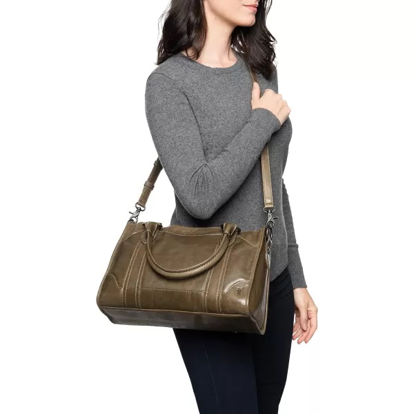 Frye Melissa Zip Satchel Leather Handbag