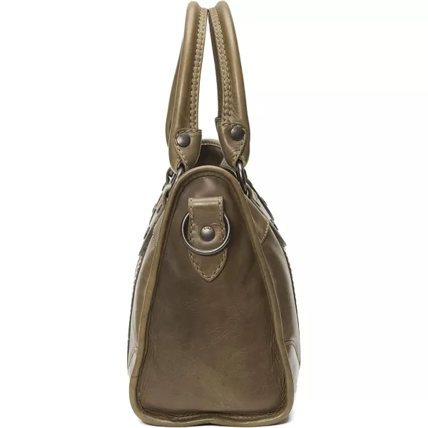 Frye Melissa Zip Satchel Leather Handbag