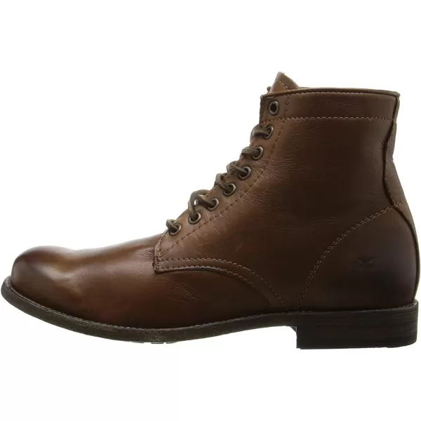 Frye Tyler Lace Up Boots for Men Crafted from Soft Vintage Leather with Blake Construction, Burnished Toe and Heel, and Rubber Inserts on Leather Soles – 5 ¾” Shaft Height