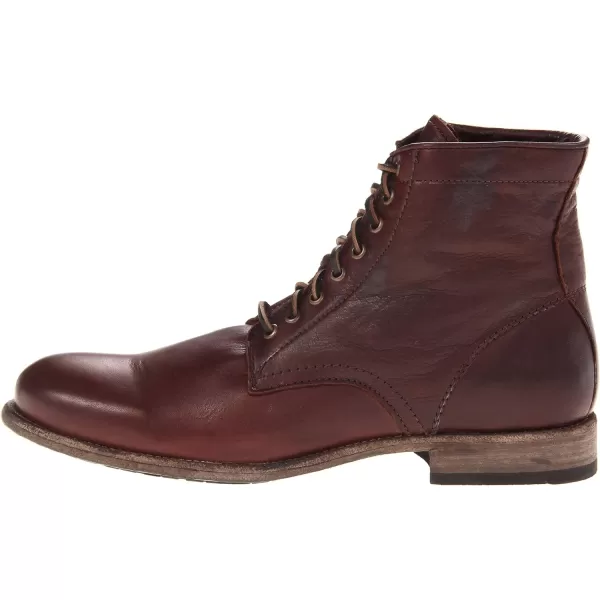 Frye Tyler Lace Up Boots for Men Crafted from Soft Vintage Leather with Blake Construction, Burnished Toe and Heel, and Rubber Inserts on Leather Soles – 5 ¾” Shaft Height