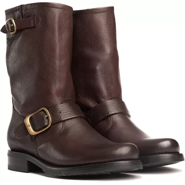 Frye Veronica Short Boots for Women Made from Full-Grain Leather with Antique Metal Hardware, Goodyear Welt Construction, and Rubber Lug Soles – 6 ¾” Shaft Height