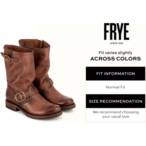 Frye Veronica Short Boots for Women Made from Full-Grain Leather with Antique Metal Hardware, Goodyear Welt Construction, and Rubber Lug Soles – 6 ¾” Shaft Height