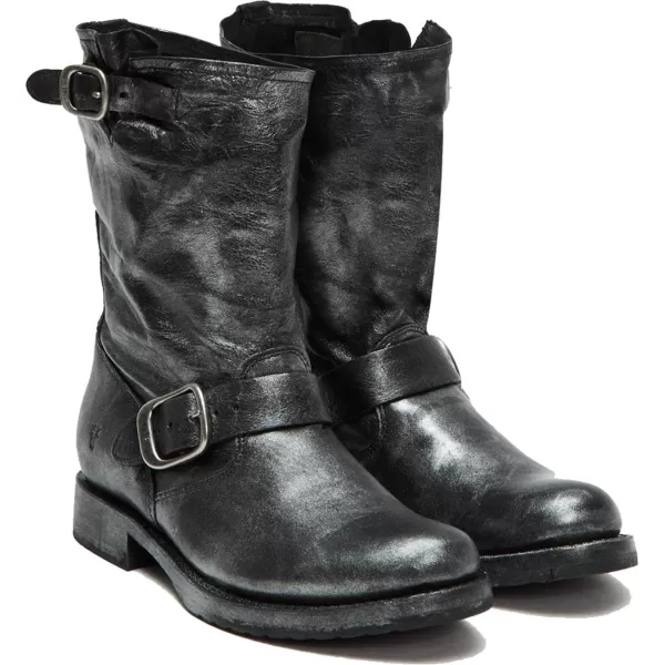 Frye Veronica Short Boots for Women Made from Full-Grain Leather with Antique Metal Hardware, Goodyear Welt Construction, and Rubber Lug Soles – 6 ¾” Shaft Height