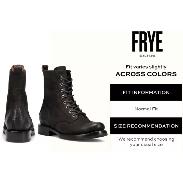 Frye Veronica Women’s Combat Boots Crafted from Hand-Burnished Vintage Italian Leather with Goodyear Welt Construction and Leather Lining – 6 ¾” Shaft Height …)