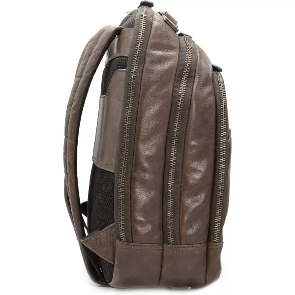 Frye mens Logan Multi Zip Backpack, Cognac, One Size US