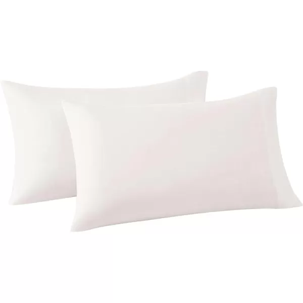 FRYE – Standard Pillowcase Pair – Quick Drying, Breathable Cotton Linen Blend – White