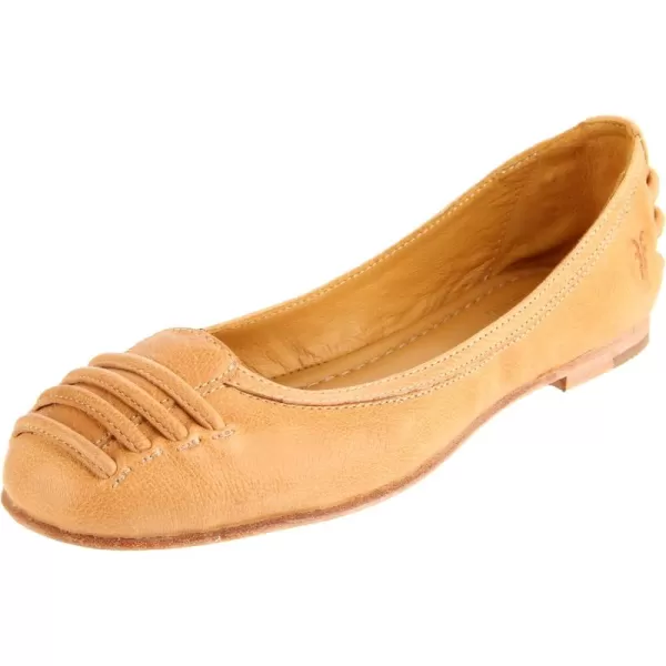 Frye Carson Ballet Flats for Women Featuring Premium Tumbled Leather with Leather Lining and Leather Outsole – 3/8" Heel