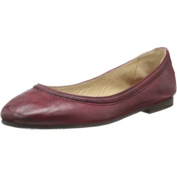 Frye Carson Ballet Flats for Women Featuring Premium Tumbled Leather with Leather Lining and Leather Outsole – 3/8" Heel