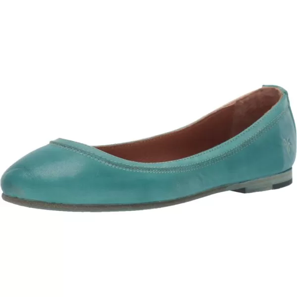 Frye Carson Ballet Flats for Women Featuring Premium Tumbled Leather with Leather Lining and Leather Outsole – 3/8" Heel