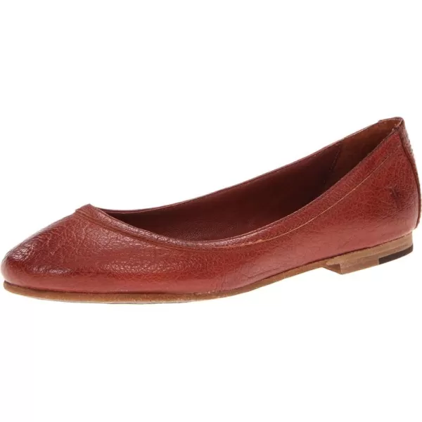 Frye Carson Ballet Flats for Women Featuring Premium Tumbled Leather with Leather Lining and Leather Outsole – 3/8" Heel