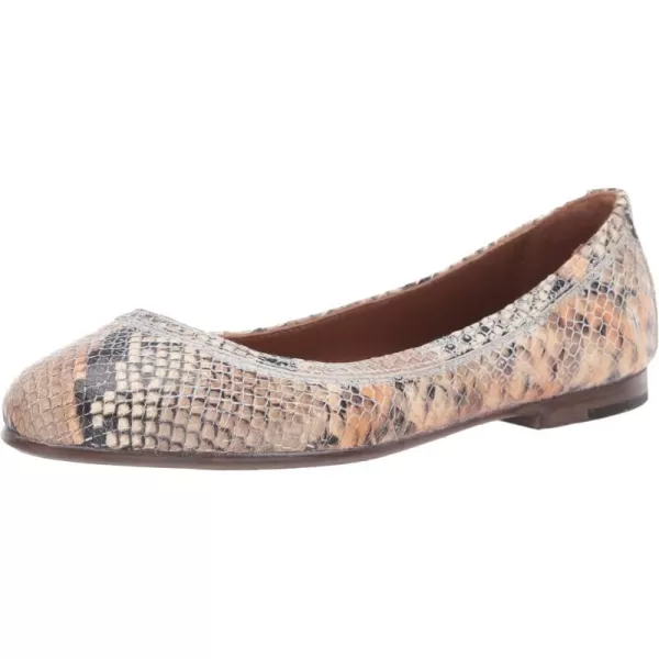 Frye Carson Ballet Flats for Women Featuring Premium Tumbled Leather with Leather Lining and Leather Outsole – 3/8" Heel