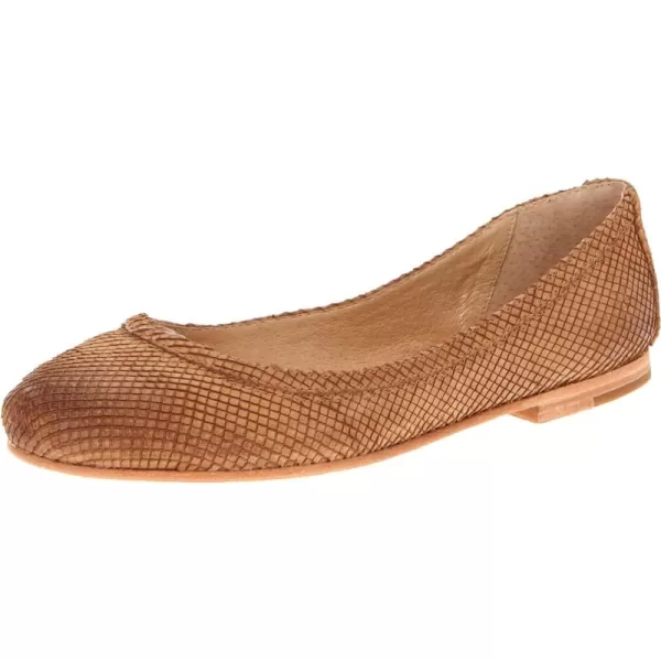 Frye Carson Ballet Flats for Women Featuring Premium Tumbled Leather with Leather Lining and Leather Outsole – 3/8" Heel