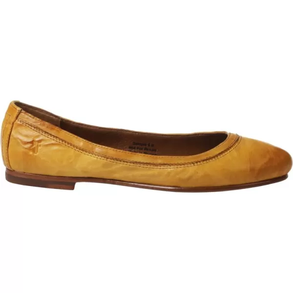 Frye Carson Ballet Flats for Women Featuring Premium Tumbled Leather with Leather Lining and Leather Outsole – 3/8" Heel