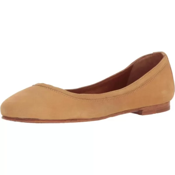 Frye Carson Ballet Flats for Women Featuring Premium Tumbled Leather with Leather Lining and Leather Outsole – 3/8" Heel