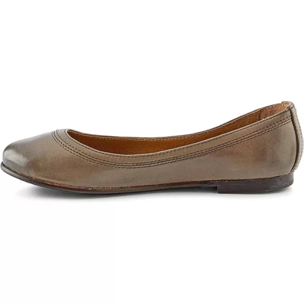 Frye Carson Ballet Flats for Women Featuring Premium Tumbled Leather with Leather Lining and Leather Outsole – 3/8" Heel