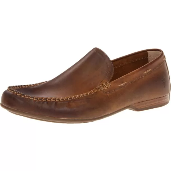 Frye Lewis Venetian Loafers for Men Hand-Crafted with Antique Pull-Up Leather with Moccasin Construction, Full Rubber Outsole, and Modified Heel – ¾” Heel Height