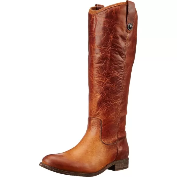 Frye Melissa Button Lug Equestrian-Inspired Tall Boots for Women Made from Hard-Wearing Vintage Leather with Antique Silver Hardware and Leather Outsole – 15 ¼” Shaft Height