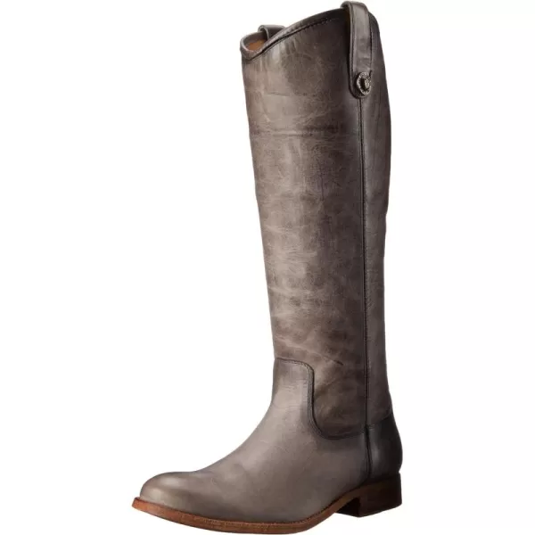 Frye Melissa Button Lug Equestrian-Inspired Tall Boots for Women Made from Hard-Wearing Vintage Leather with Antique Silver Hardware and Leather Outsole – 15 ¼” Shaft Height