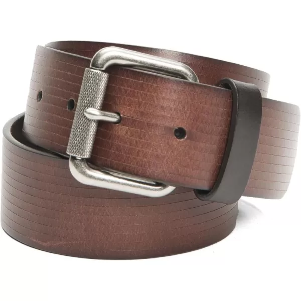 Frye Men's 40mm Etched Line Panel Leather Belt