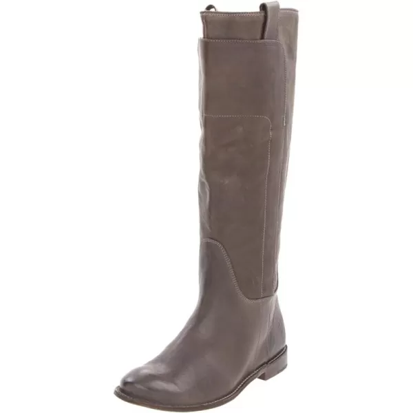 Frye Paige Tall Riding Boots for Women Made from Antiqued Italian Leather with Overlapping Front Panels, Stacked Leather Heel, and Leather Outsole – 16” Shaft Height