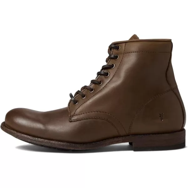 Frye Tyler Lace Up Boots for Men Crafted from Soft Vintage Leather with Blake Construction, Burnished Toe and Heel, and Rubber Inserts on Leather Soles – 5 ¾” Shaft Height